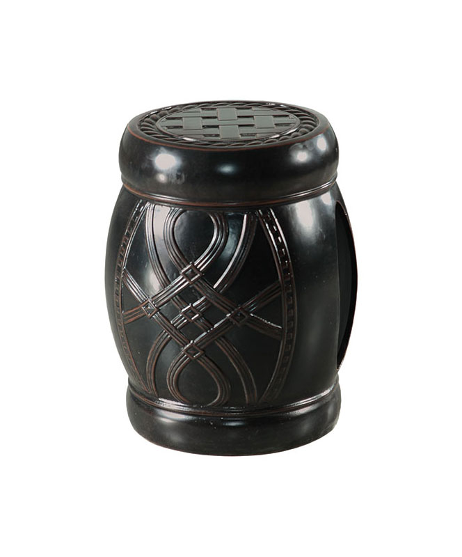 Cast Aluminum Grand Terrace Stool and End Table by Gensun
